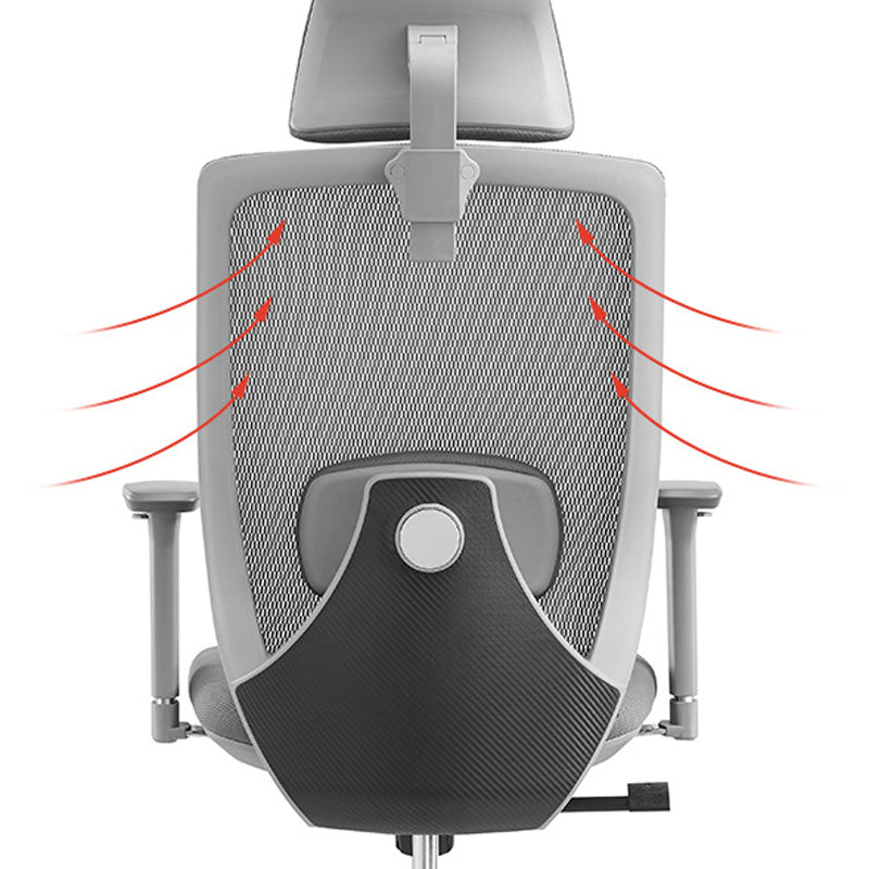 Ergonomic Adjustable Executive Office Chair Breathable AirGrid  with Headrest Chair