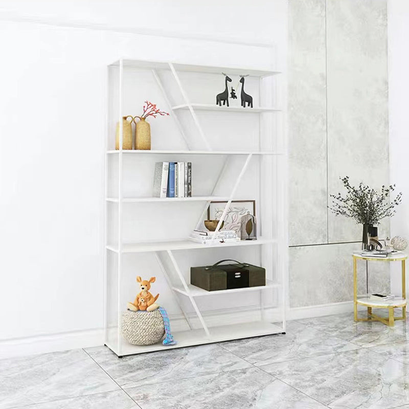 Contemporary Bookshelf Metal Open Shelf Bookcase for Study Room