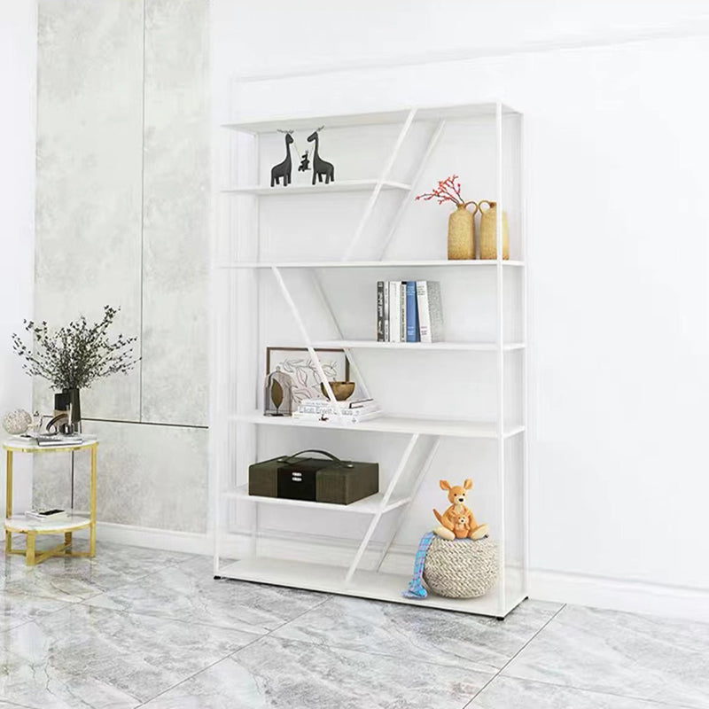 Contemporary Bookshelf Metal Open Shelf Bookcase for Study Room