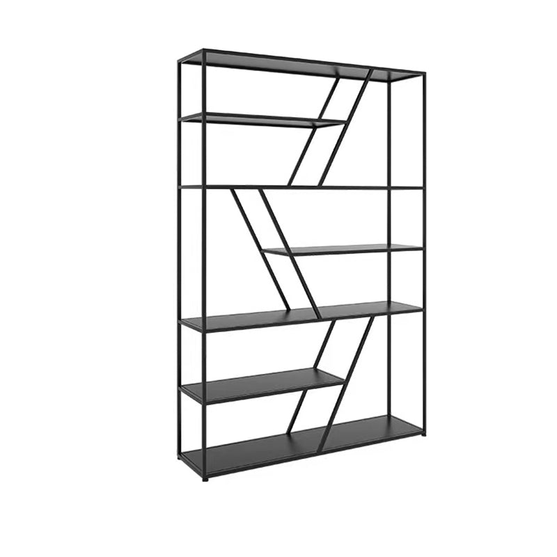 Contemporary Bookshelf Metal Open Shelf Bookcase for Study Room