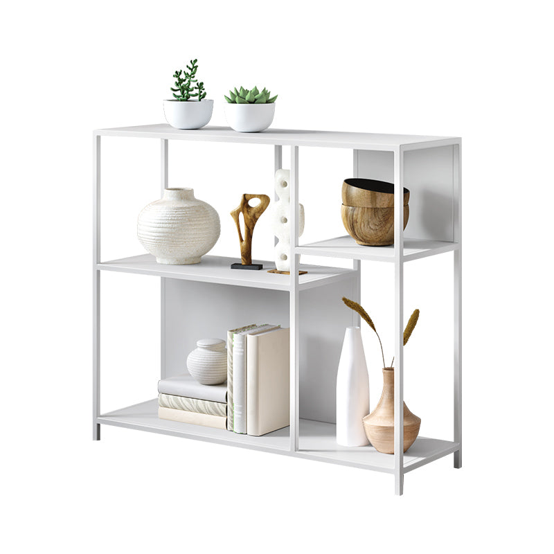 Contemporary Book Shelf Metal Open Back Shelf Bookcase for Study Room