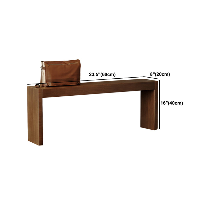 7.9" Wide Modern Entryway Bench Solid Wood Oak Bench with Legs