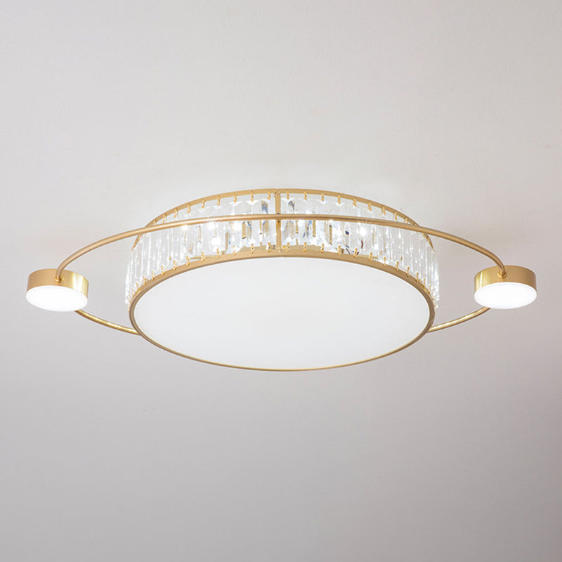 Modern Geometric Ceiling Light Crystal Multiple-Light Flush Ceiling Lights