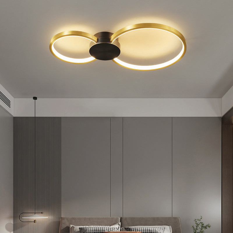 Modern Round Flush Ceiling Lights Metal Flush Mount for Living Room