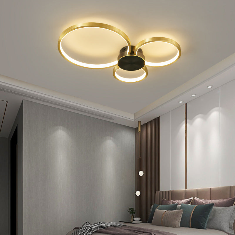 Modern Round Flush Ceiling Lights Metal Flush Mount for Living Room