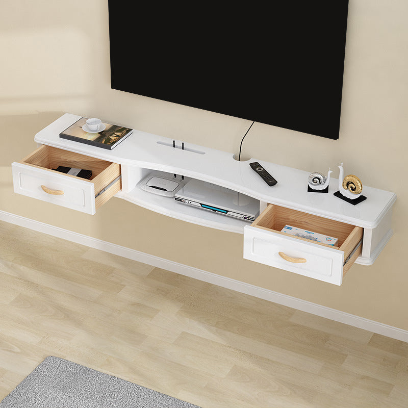 Modern TV Media Stand Engineered Wood Wall-mounted TV Stand Console with Cabinet