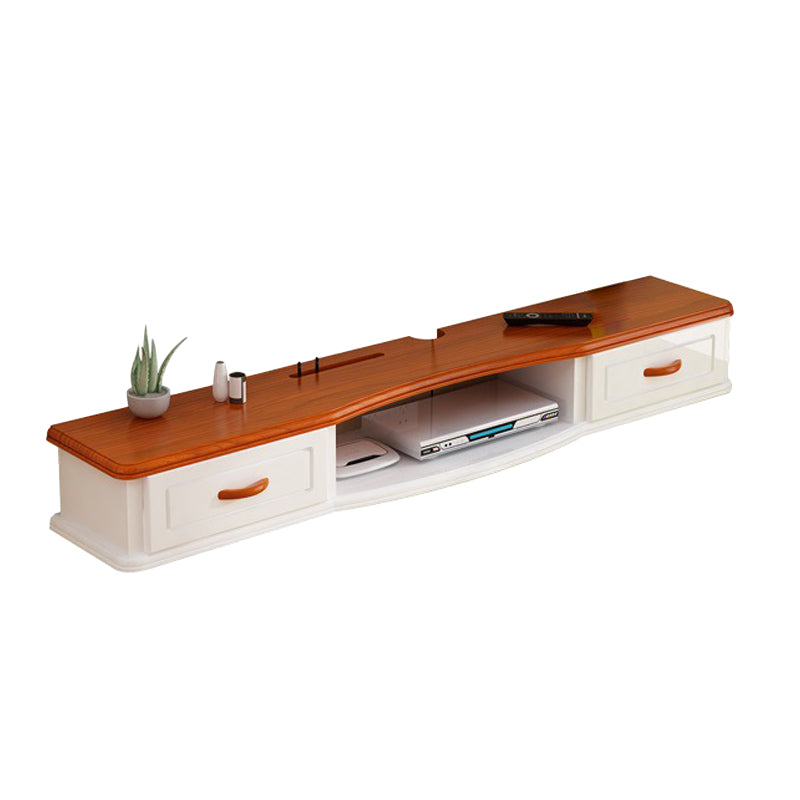 Modern TV Media Stand Engineered Wood Wall-mounted TV Stand Console with Cabinet