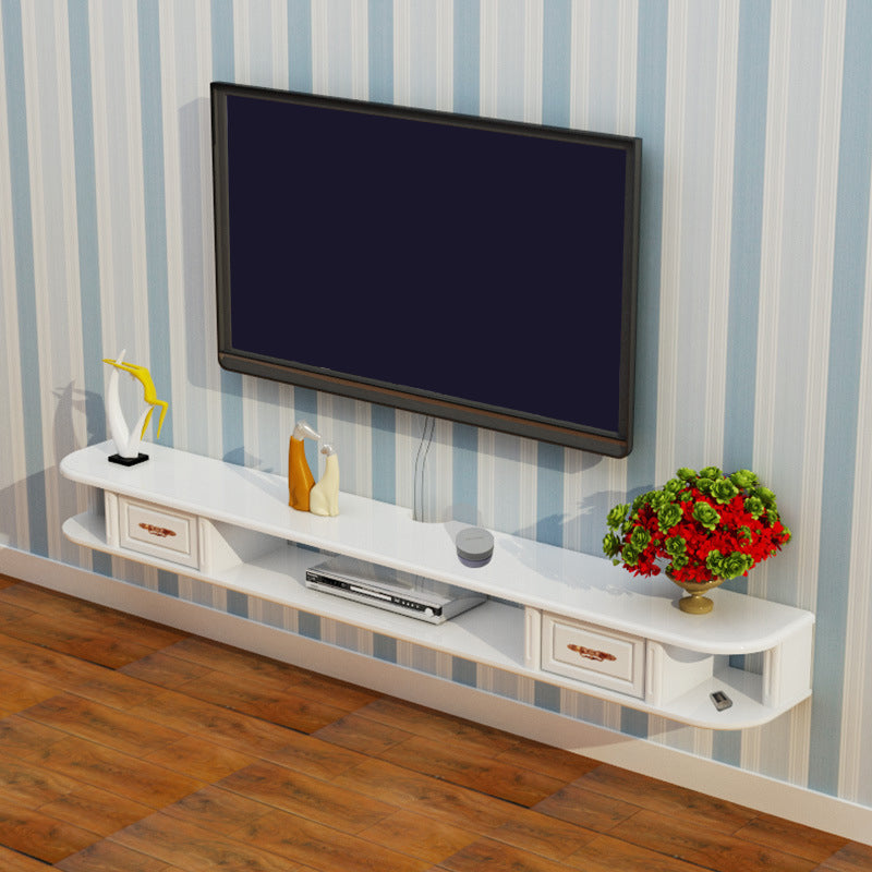 Modern TV Media Stand Engineered Wood Wall-mounted TV Stand Console with Cabinet