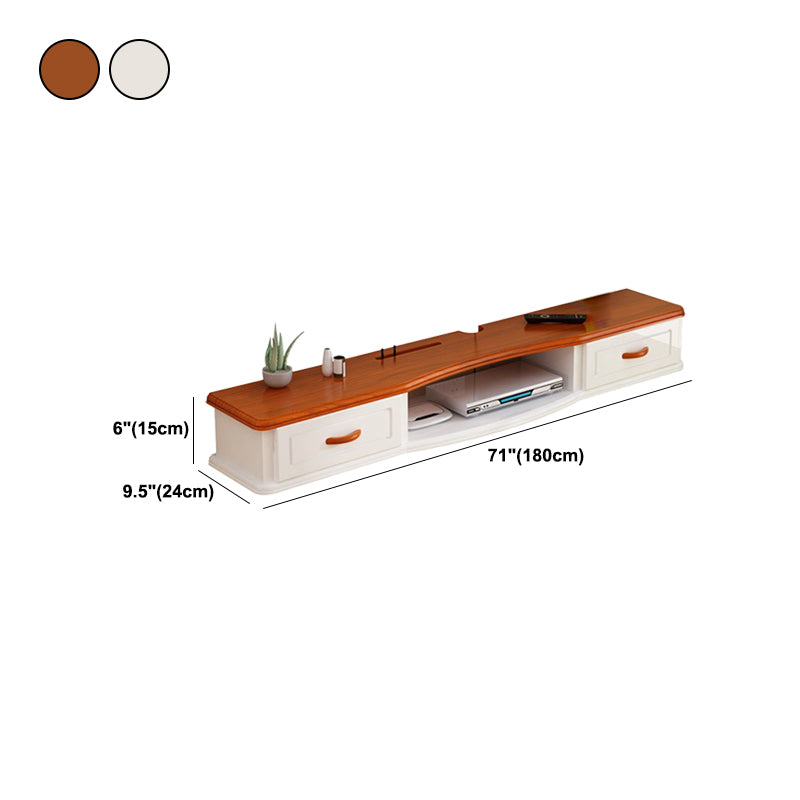 Modern TV Media Stand Engineered Wood Wall-mounted TV Stand Console with Cabinet