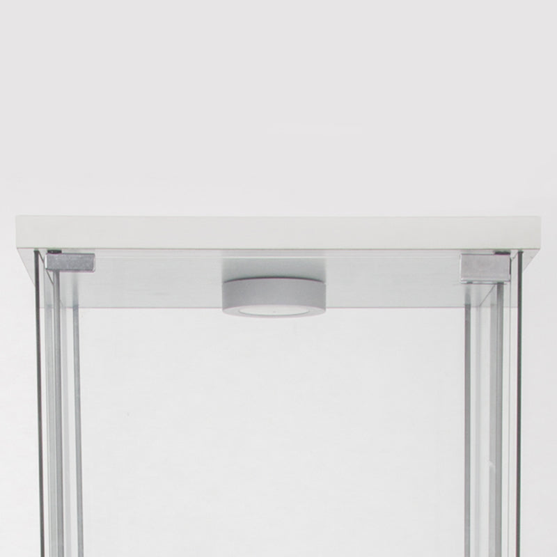 Contemporary Tempered Glass Curio Cabinet Glass Doors Display Cabinet for Bedroom