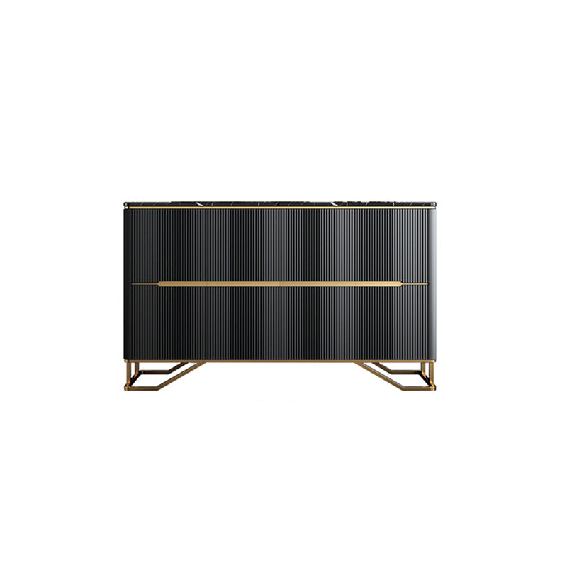 Glam Cabinets Dining Buffet 4-Door Buffet Sideboard for Living Room