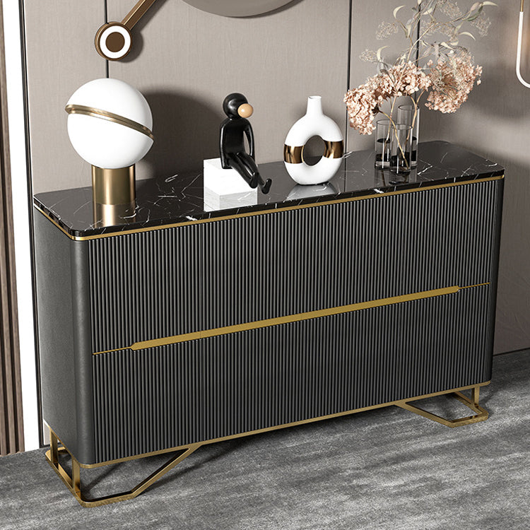 Glam Cabinets Dining Buffet 4-Door Buffet Sideboard for Living Room