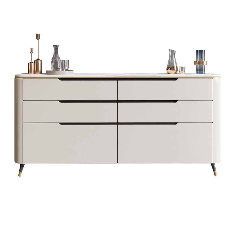 Modern Sideboard Buffet 6-Drawer Sideboard Table for Living Room Use