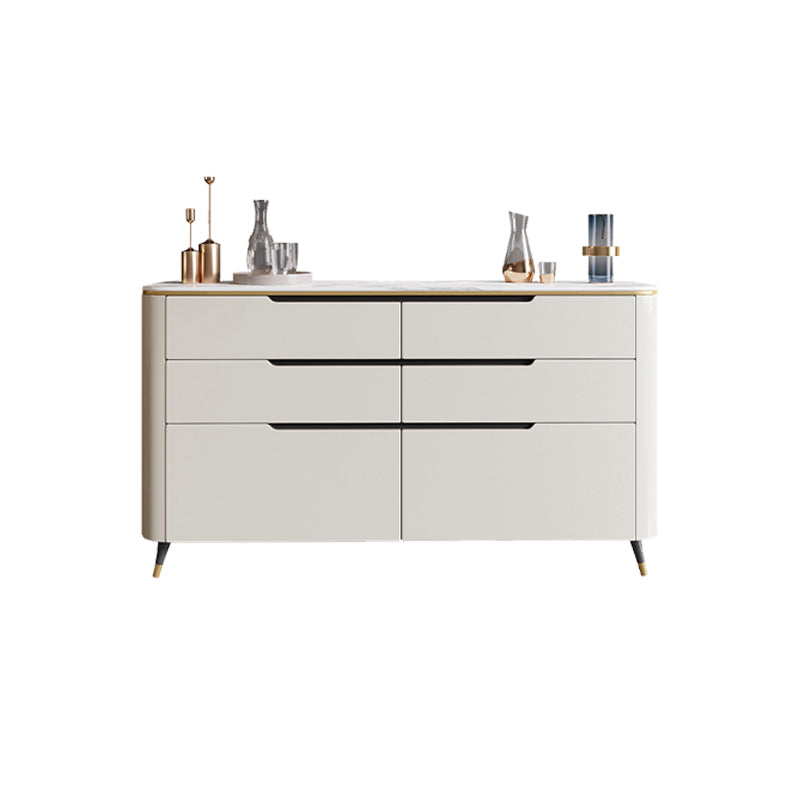 Modern Sideboard Buffet 6-Drawer Sideboard Table for Living Room Use