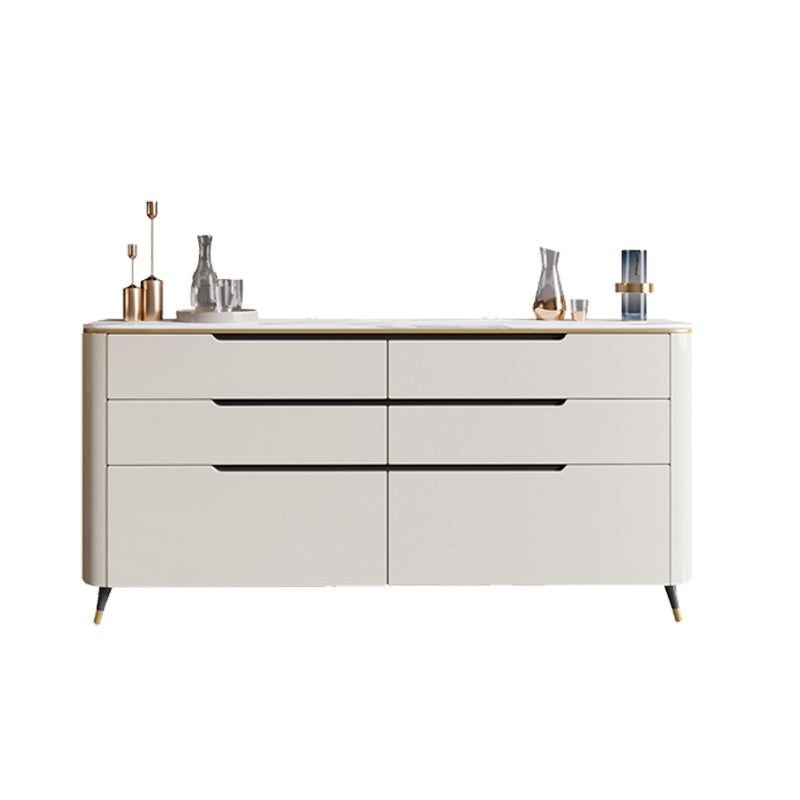 Modern Sideboard Buffet 6-Drawer Sideboard Table for Living Room Use