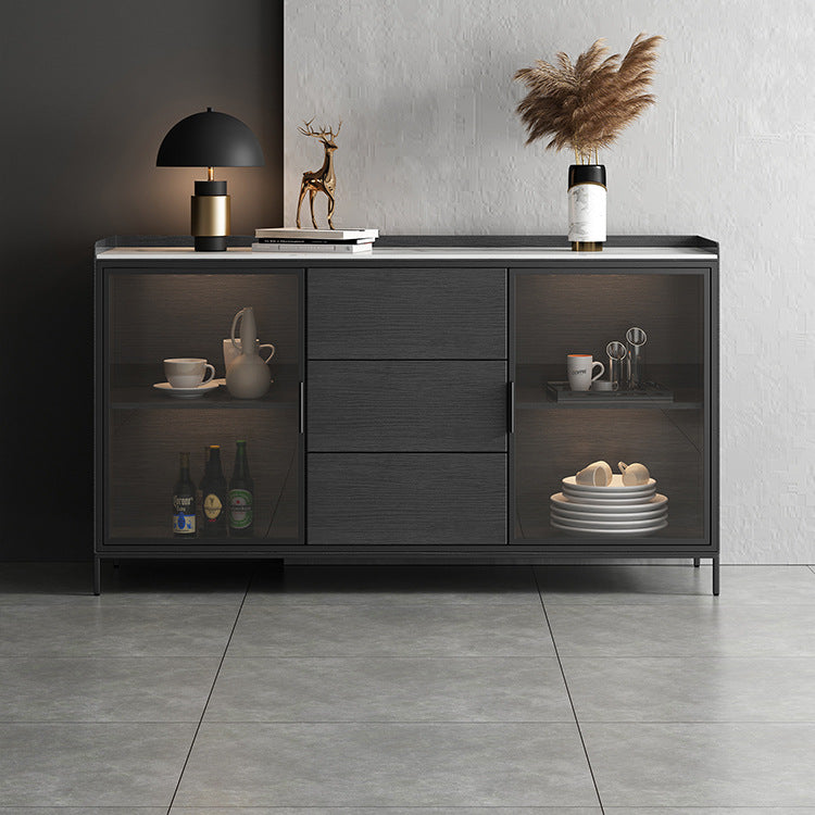 Modern Sideboard Buffet Cabinets Buffet Table with 3-Drawer and 2-Door