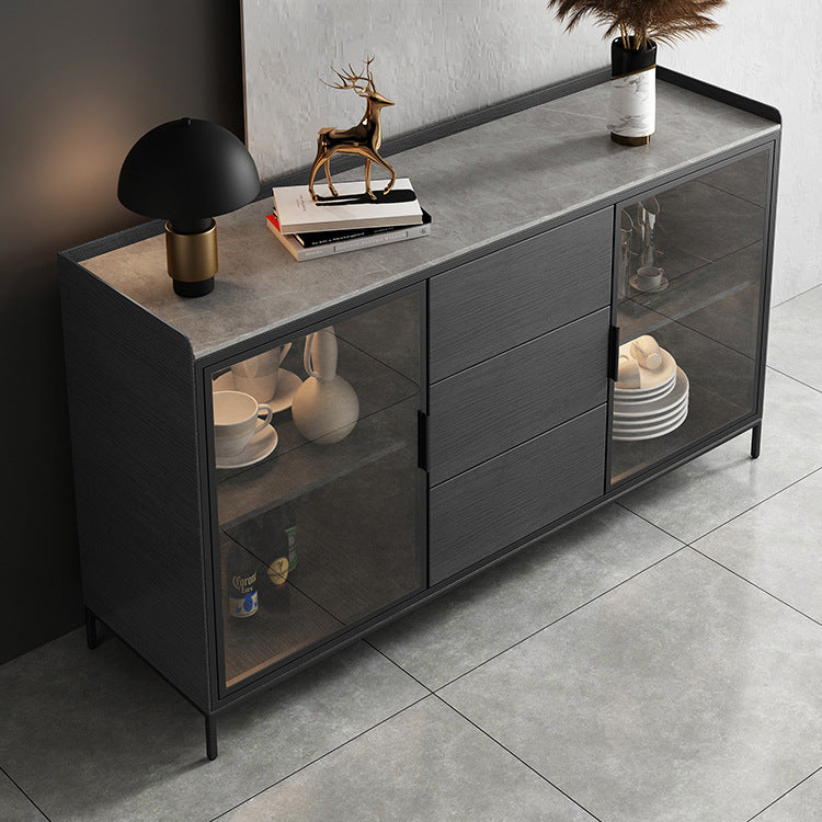 Modern Sideboard Buffet Cabinets Buffet Table with 3-Drawer and 2-Door