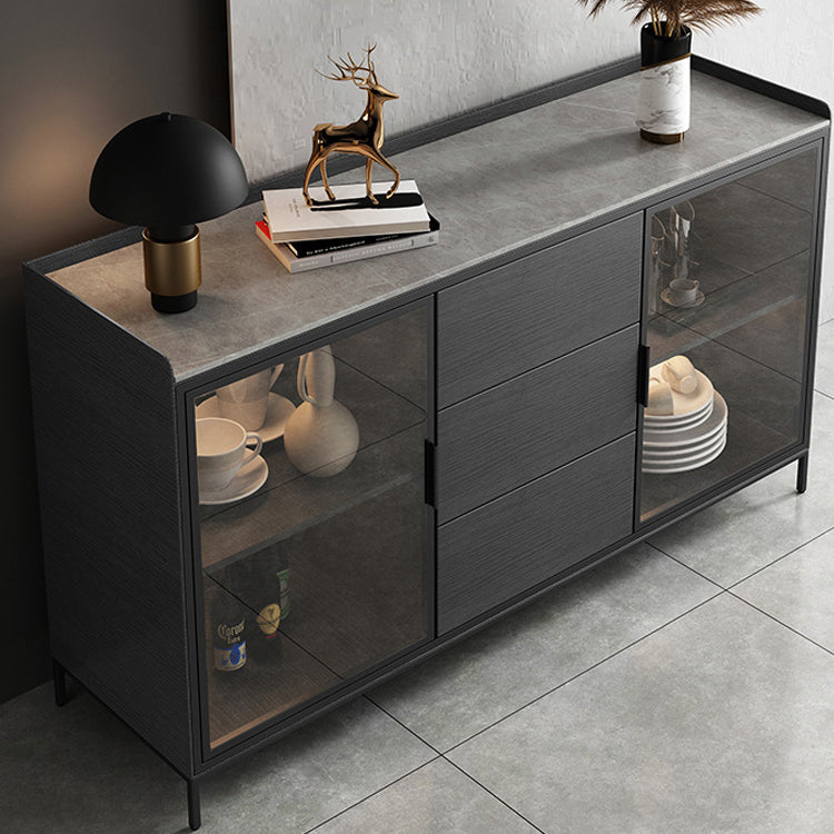 Modern Sideboard Buffet Cabinets Buffet Table with 3-Drawer and 2-Door