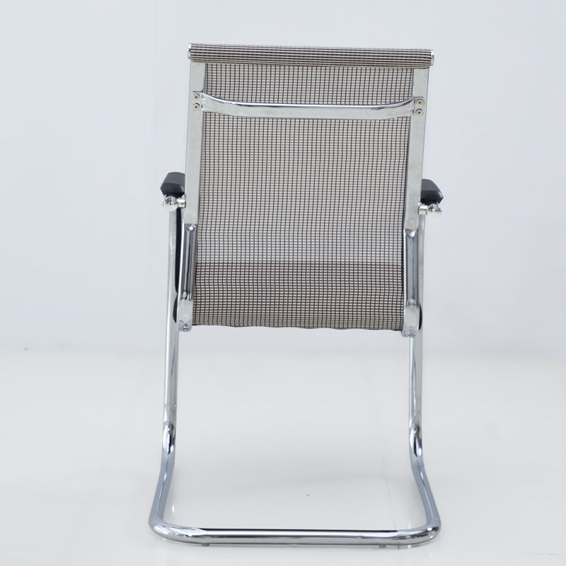 Silver Frame Office Chair No Distressing AirGrid Arm Chair with Breathable