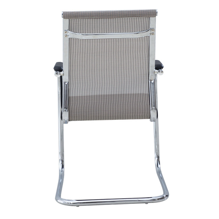 Silver Frame Office Chair No Distressing AirGrid Arm Chair with Breathable