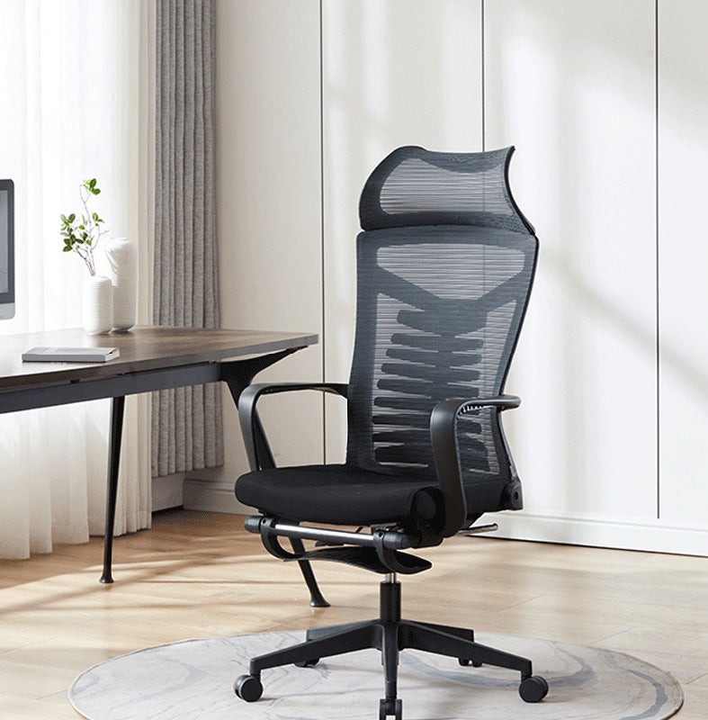 Contemporary Arm Chair Tilt Mechanism Ergonomic Swivel Office Chair