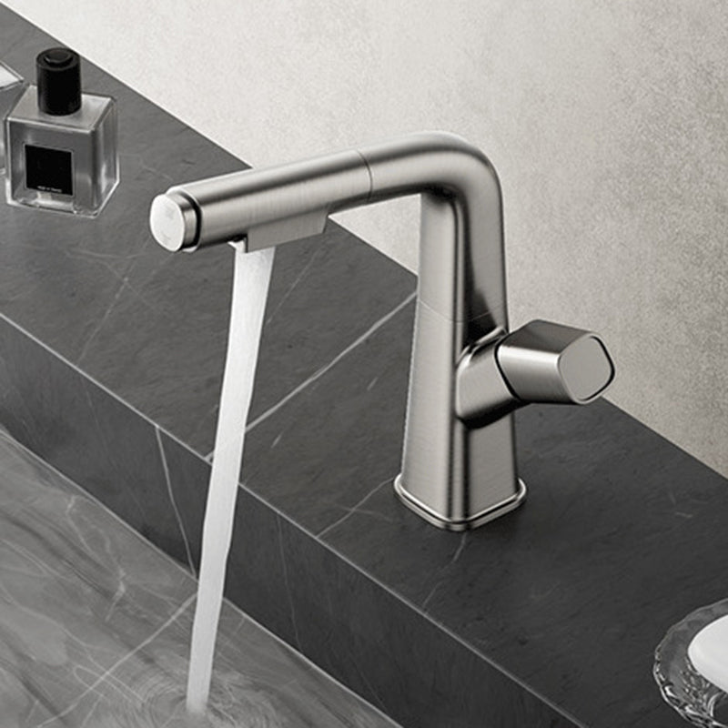 1 Handles Contemporary Vessel Sink Faucet 1 Hole Faucet for Bathroom