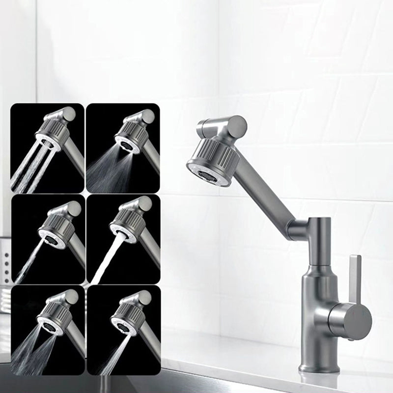 Contemporary Style Faucets One Lever Handles Vessel Sink Faucets