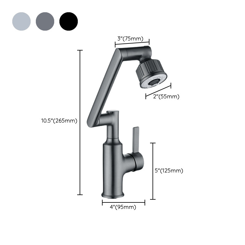 Contemporary Style Faucets One Lever Handles Vessel Sink Faucets