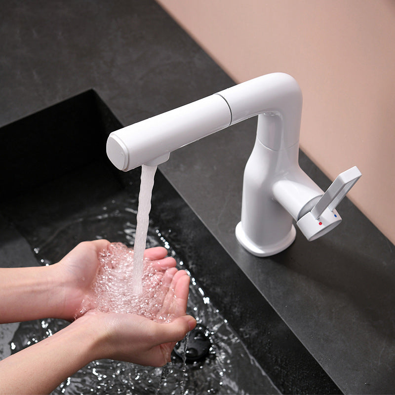 Adjustable 1 Handle Vessel Faucet Circular Lever Handles Faucet for Bathroom