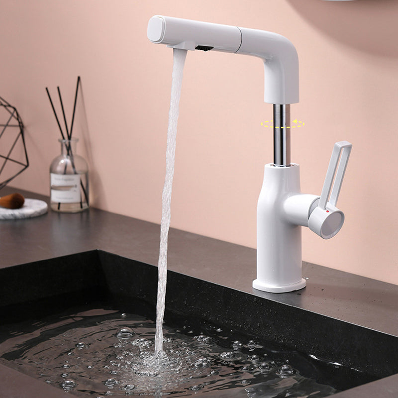 Adjustable 1 Handle Vessel Faucet Circular Lever Handles Faucet for Bathroom