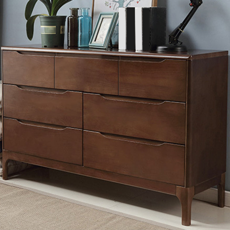 Rubberwood Accent Chest 11.81" Wide Rectangle Standard Chest with Drawers