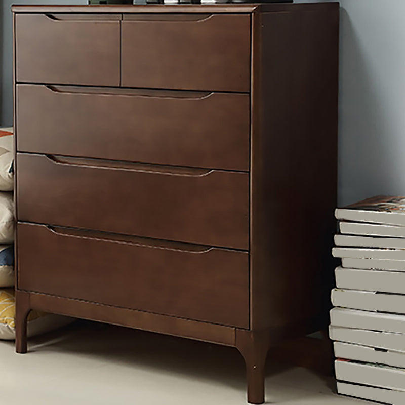 Rubberwood Accent Chest 11.81" Wide Rectangle Standard Chest with Drawers