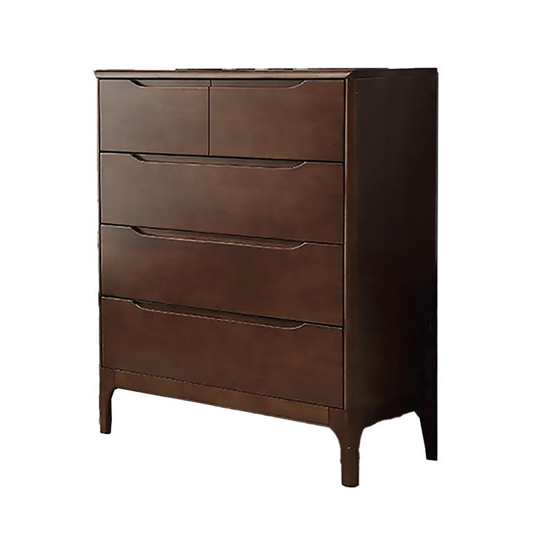 Rubberwood Accent Chest 11.81" Wide Rectangle Standard Chest with Drawers