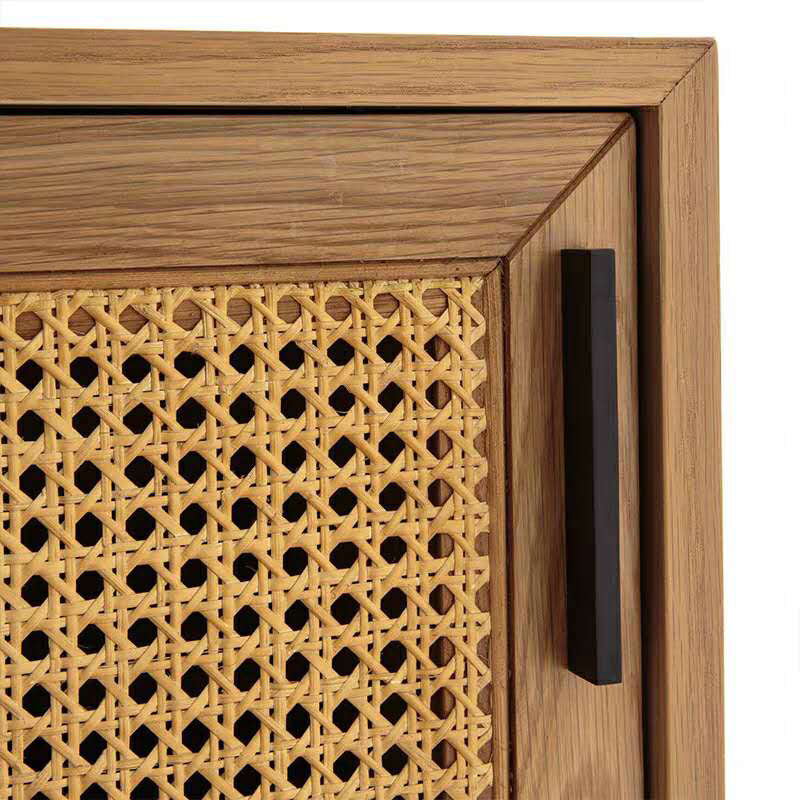 Modern & Contemporary Cabinet Square Accent Cabinet with Bar Pulls