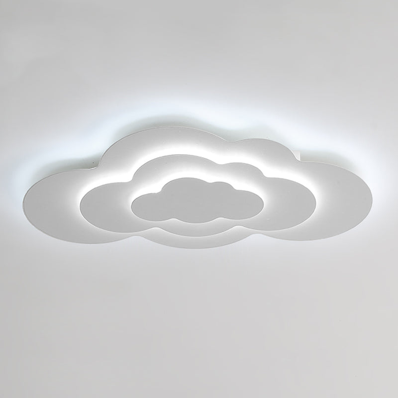 3 - Layer Matte White Flush Minimalist Ceiling Flush Lighting Fixture