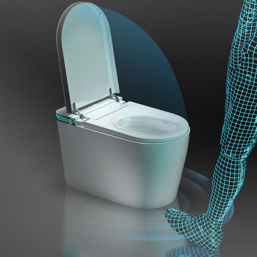 Heated Seat Modern Toilet Concealed Tank One-Piece Flush Toilet with Slow Close Seat