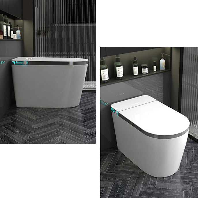 Heated Seat Modern Toilet Concealed Tank One-Piece Flush Toilet with Slow Close Seat