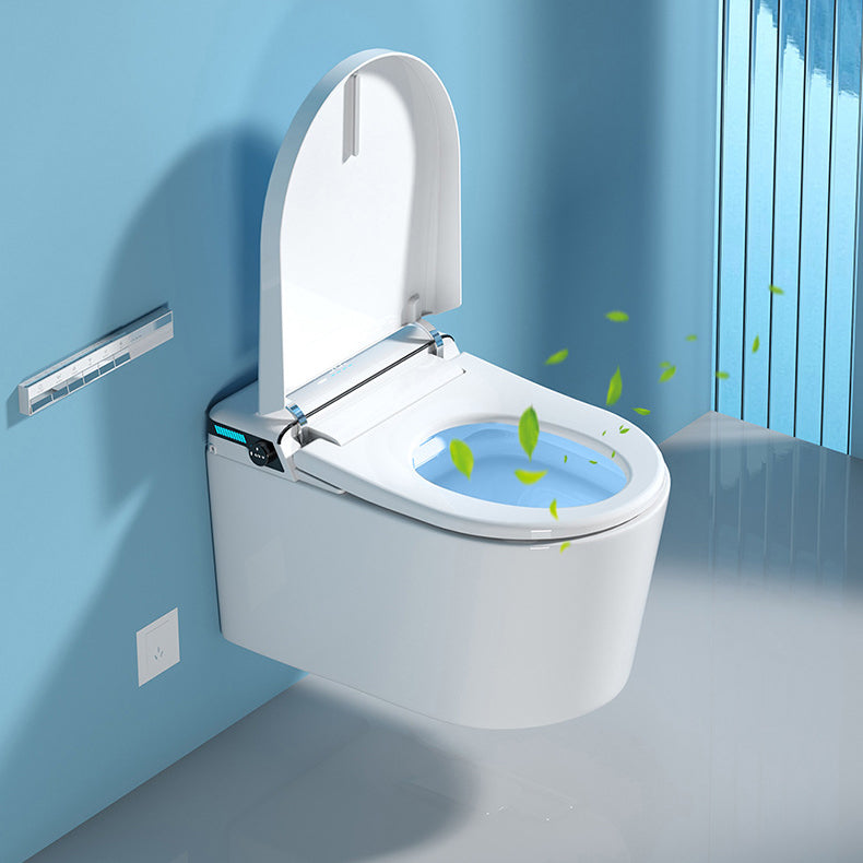 All-In-One Wall Mount Toilet Porcelain Contemporary Toilet Bowl