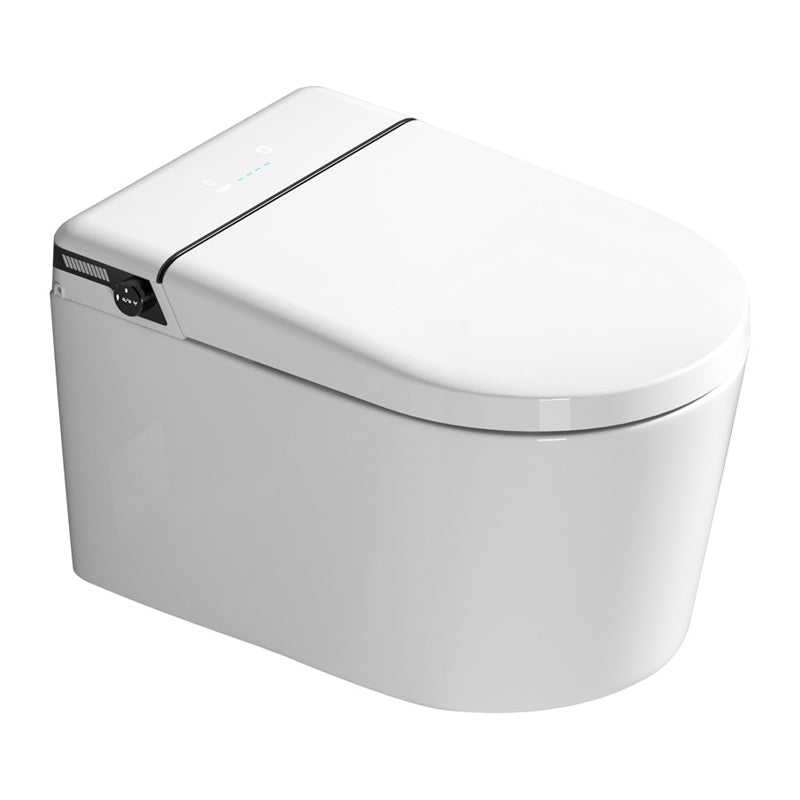 All-In-One Wall Mount Toilet Porcelain Contemporary Toilet Bowl