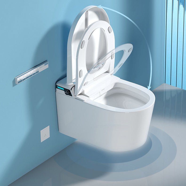 All-In-One Wall Mount Toilet Porcelain Contemporary Toilet Bowl