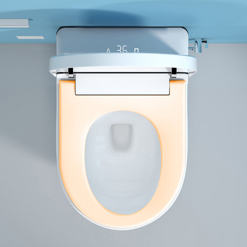 All-In-One Wall Mount Toilet Porcelain Contemporary Toilet Bowl