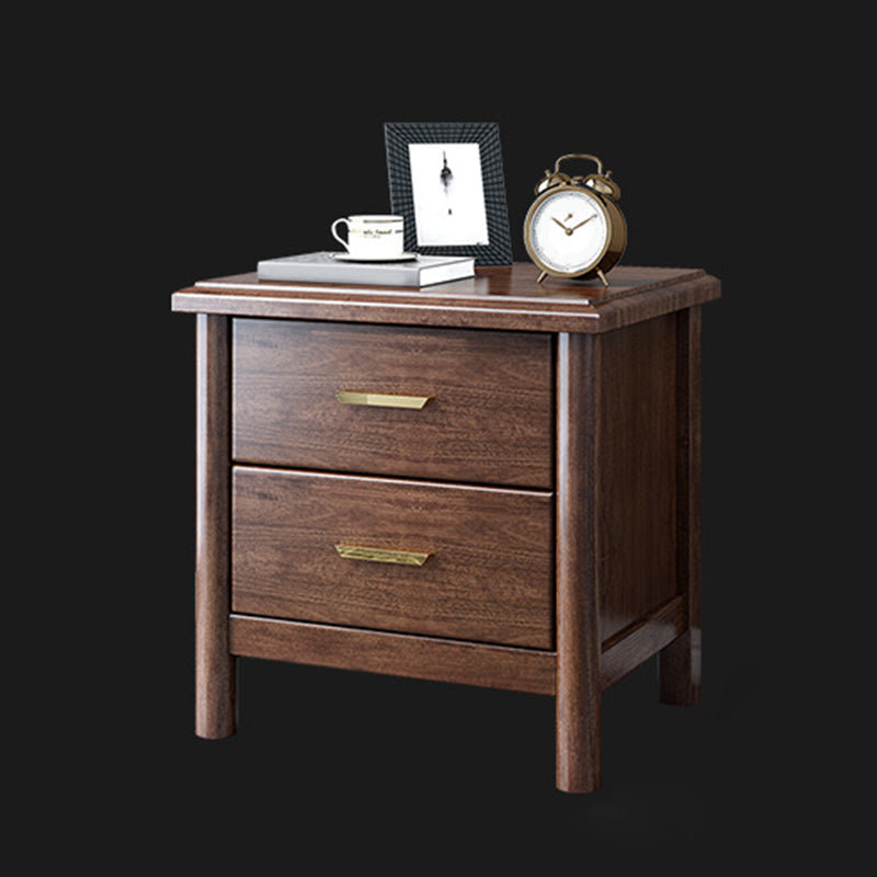 Traditional Wood Accent Table Nightstand Drawer Storage Bed Nightstand