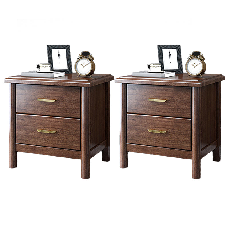 Traditional Wood Accent Table Nightstand Drawer Storage Bed Nightstand