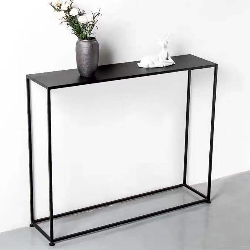 9.8 Inch Wide End Table Rectangle Metal Contemporary Console Table