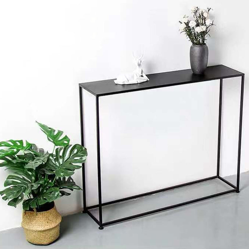 9.8 Inch Wide End Table Rectangle Metal Contemporary Console Table