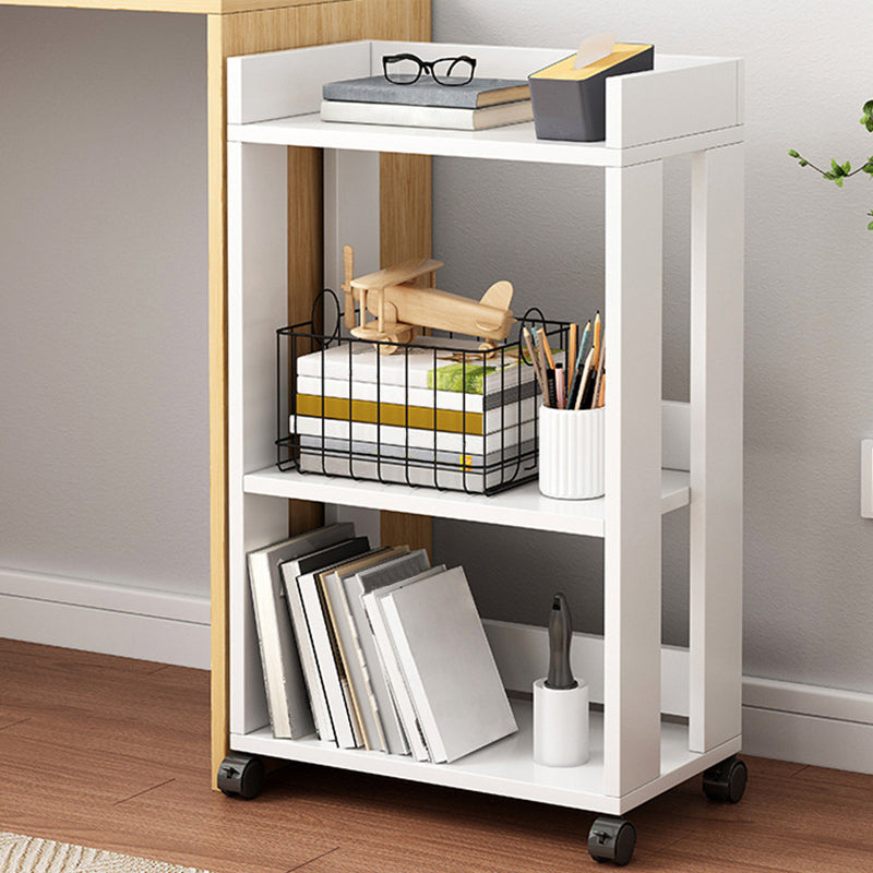 Modern Vertical File Cabinet Solid Wood File Cabinet with Storage Shelves