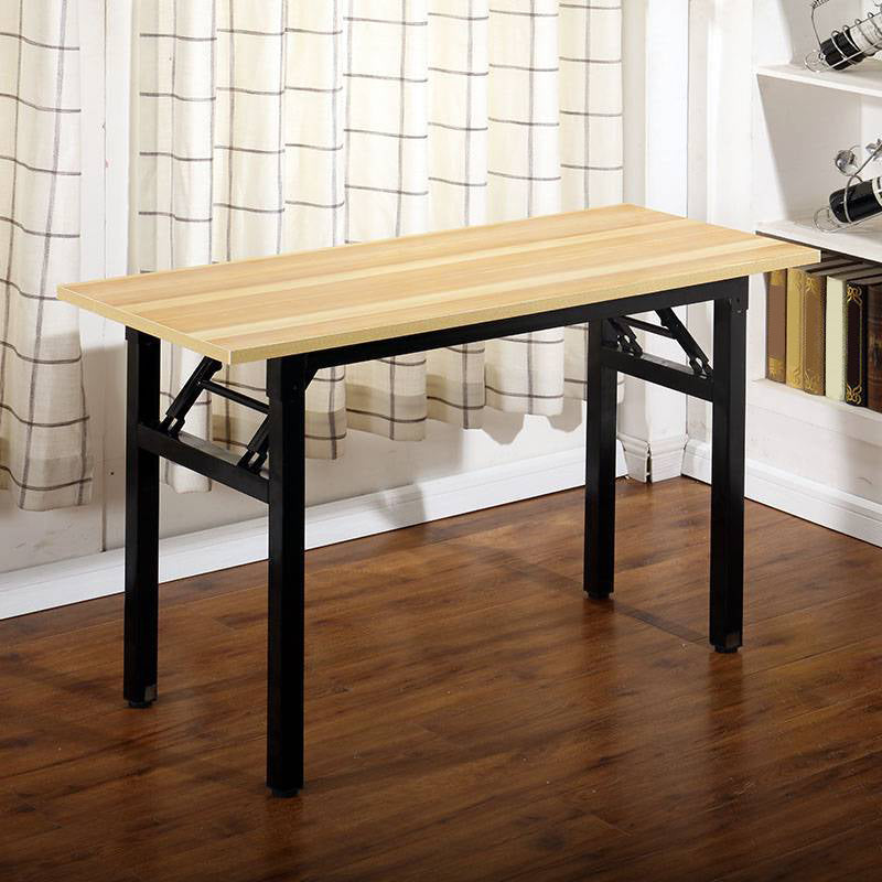 Rectangular Writing Desk Modern Home Office Desk with Metal Legs