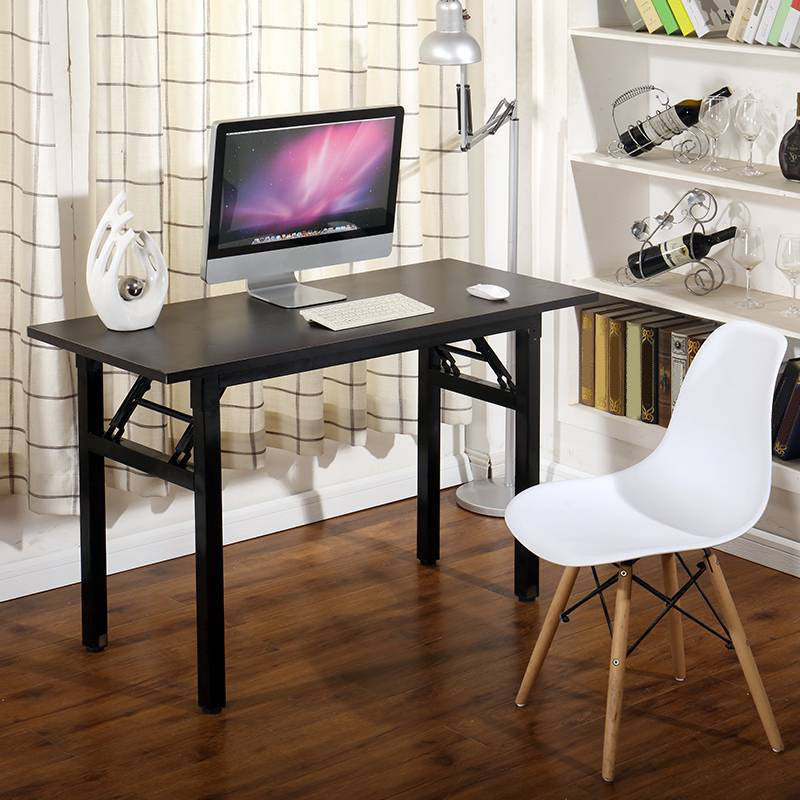 Rectangular Writing Desk Modern Home Office Desk with Metal Legs