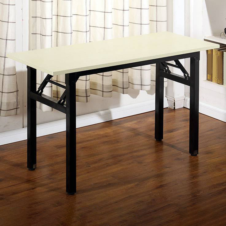 Rectangular Writing Desk Modern Home Office Desk with Metal Legs