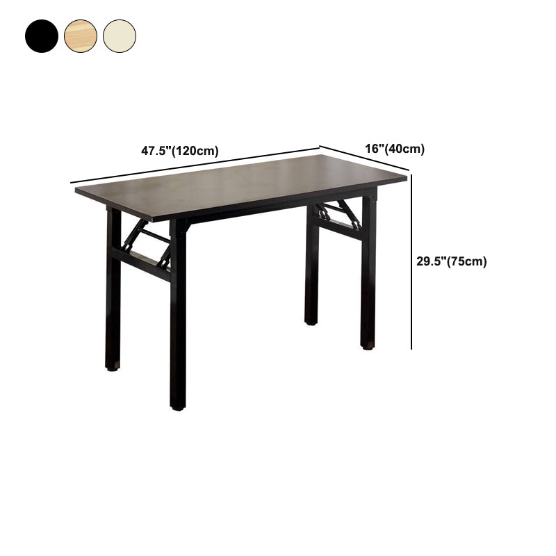 Rectangular Writing Desk Modern Home Office Desk with Metal Legs